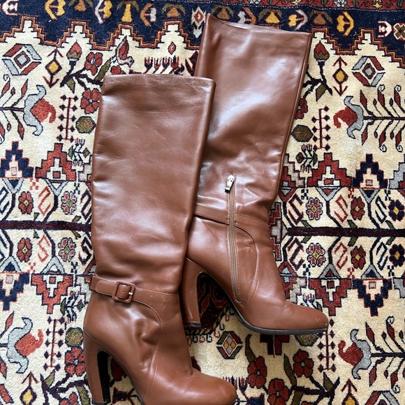 Carlo Pazolini Brown Heeled Knee High Boots, size 40 - Picture 8 of 10